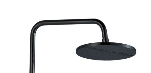 Душевая стойка BOCH MANN OGLIO B TS BM9649 настенная цвет черный с термостатом - фото 3