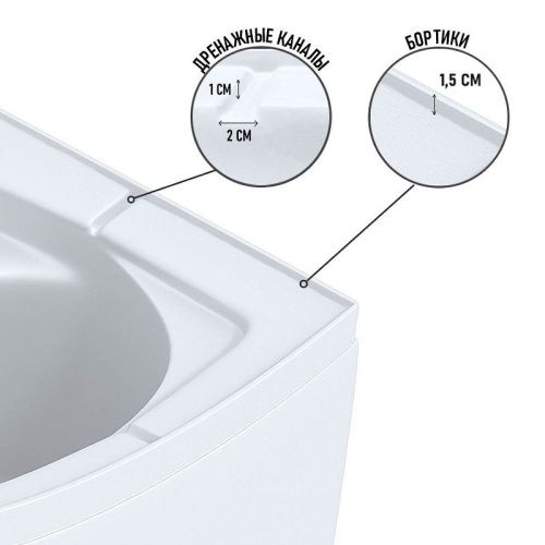 Душевая кабина Niagara Promo P110/80/26L/MT/BK 110х80 асимметричная без крыши ориентация левая - фото 5