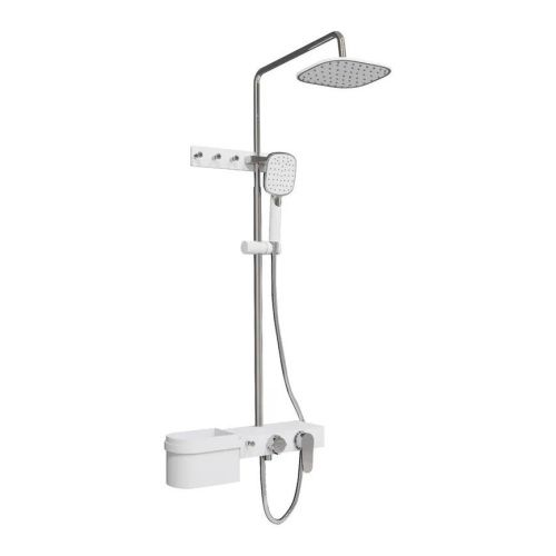 Душевая стойка Fixsen FX-9300 настенная цвет белый - фото 2