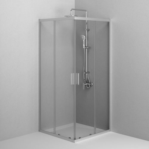 Душевой уголок Am.Pm Gem W90G-403-9090MT 90х90 стекло прозрачное профиль хром без поддона - фото 5
