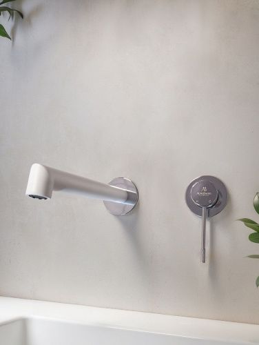 Смеситель для раковины AltroBagno Intento AltroBagnoIntento010504MW встраиваемый в стену белый - фото 3