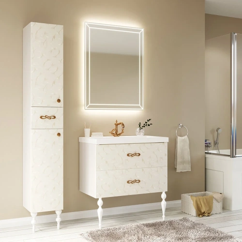 Зеркало с подсветкой 1MarKa Classic 2 У52205 70х90 подвесное - фото 3