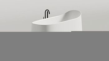 Ванна из литьевго мрамора Salini ORIENTE 1043101MF 140х80 отдельностоящая асимметричная