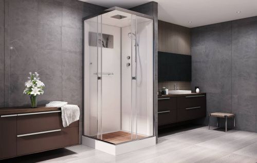 Душевая кабина AvaCan K409S 90х90 квадратная с крышей ориентация универсальная - фото 2