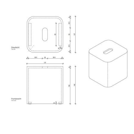 Диспенсер для салфеток Decor Walther Stone 974050