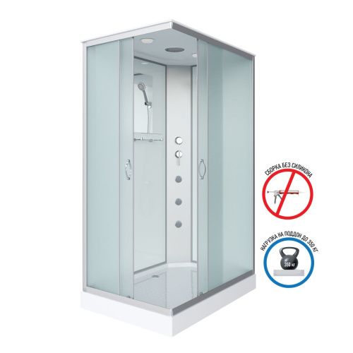 Душевая кабина Niagara Classic 431853QG 110х80 прямоугольная с крышей ориентация универсальная - фото 2