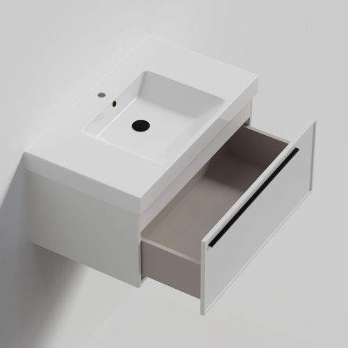 Тумба с раковиной La Fenice ELBA NFNC-01-ELB-B-80-3-80 80х50 подвесная цвет белый - фото 2