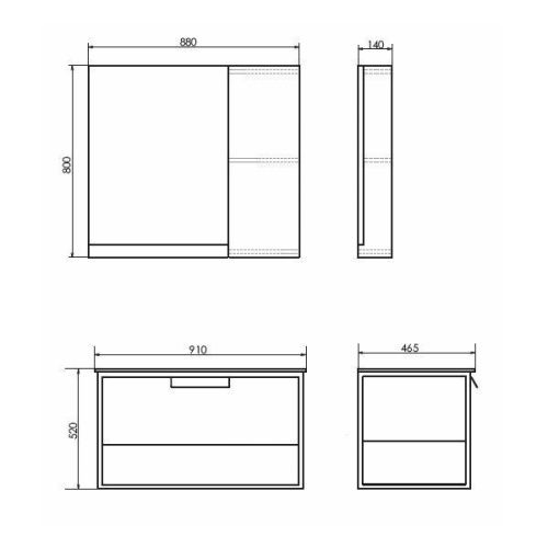 Тумба с раковиной Comforty Бонн 00-00001937CF 90х50 подвесная цвет коричневый - фото 2