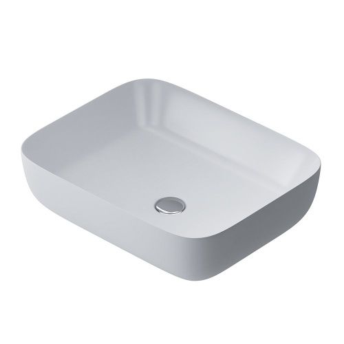 Раковина из сантехнического фарфора Am.Pm Func M8FWCC10510WG 50х40 накладная цвет белый без отверстий под смеситель - фото 2