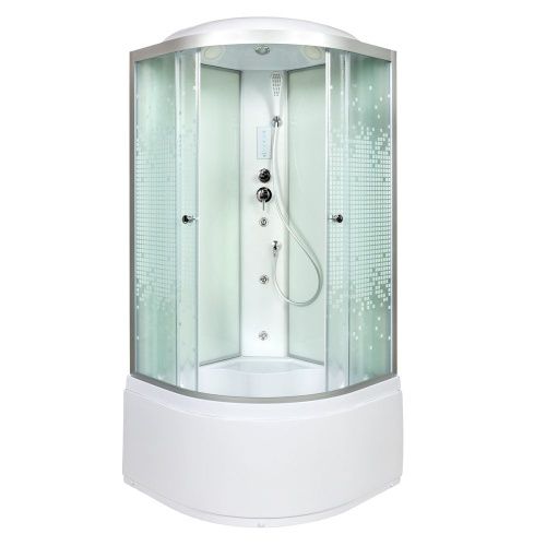 Душевая кабина AvaCan L990GM+EL 90х90 четверть круга с крышей ориентация универсальная