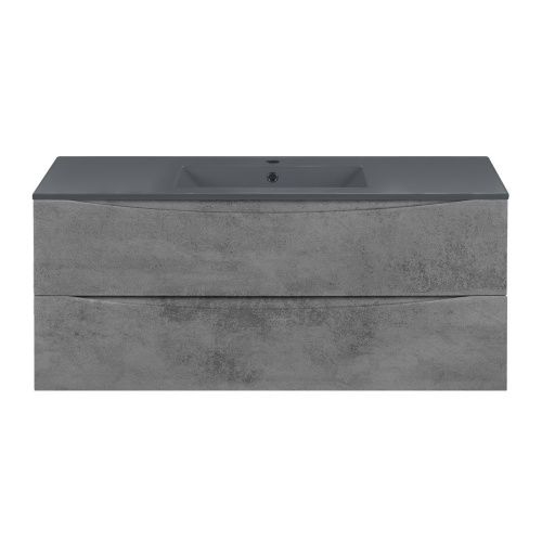 Тумба под раковину Vincea Mia VMC-2MC120BT 120х50 подвесная цвет серый - фото 5