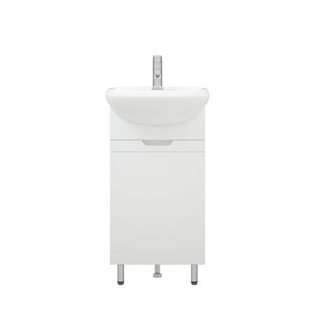 Тумба под раковину Corozo Лея SD-00001490 40х20 напольная цвет белый