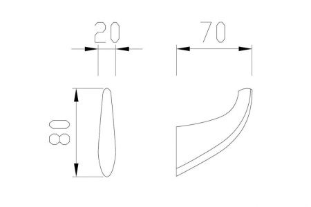 Крючок ABBER Nord AA1550B черный матовый