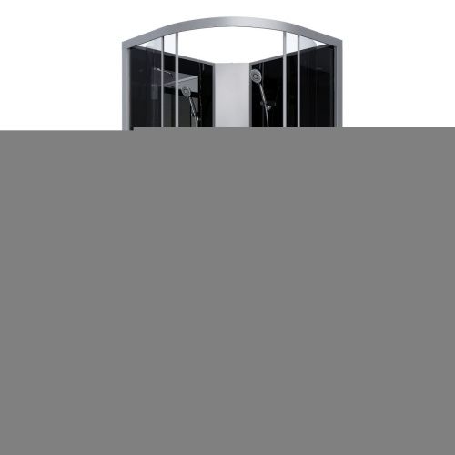 Душевая кабина Niagara Classic 25091434BKG 100х100 четверть круга без крыши ориентация универсальная