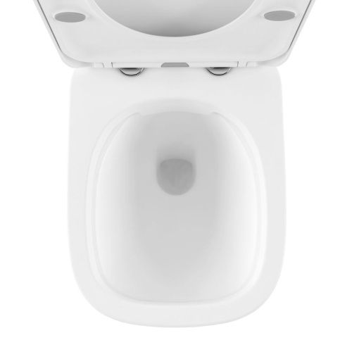 Унитаз-компакт напольный с бачком Lavinia Boho Bristol 3305001R белый с сиденьем микролифт безободковый каскадный смыв - фото 4