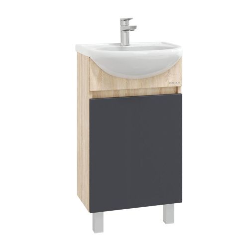 Тумба под раковину Onika Милтон 104512 40х30 напольная цвет серый/бежевый