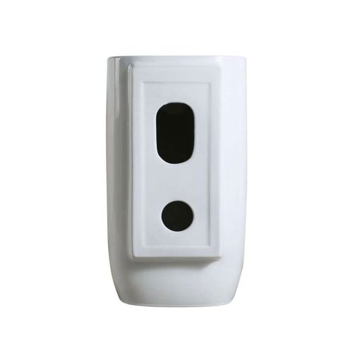 Раковина из сантехнического фарфора Vincea VBS-2P202 50х50 напольная цвет белый 1 отверстие под смеситель - фото 4