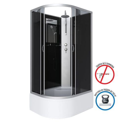 Душевая кабина Niagara Classic 25101434RBKT 120х80 асимметричная без крыши ориентация правая - фото 2