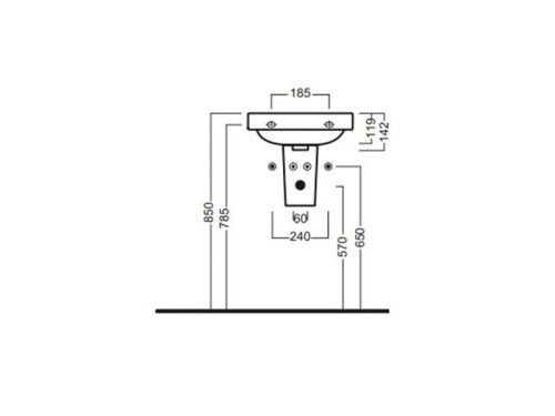Полупьедестал для раковины Hatria DAYTIME YXCQ01 - фото 3