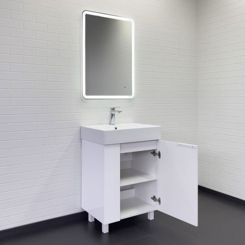 Тумба с раковиной Comforty Асти 00-00019247CF 60х50 напольная цвет белый - фото 4