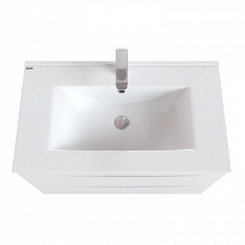 Тумба с раковиной Iddis Cloud CLO80W0i95K 80х50 подвесная цвет белый - фото 2