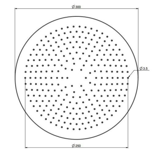 Верхний душ Fima Carlo Frattini Spillo Steel F2948/2INOX нержавеющая сталь - фото 2