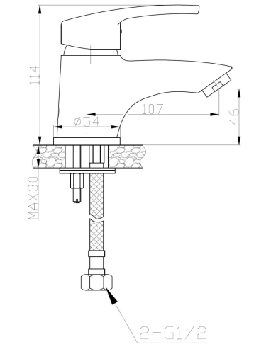 Смеситель WeltWasser 10000002011 на раковину хром - фото 2