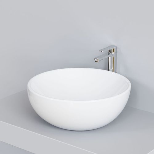 Раковина из сантехнического фарфора Ambassador Queen 116T20001 50х50 накладная цвет белый без отверстий под смеситель - фото 4