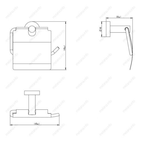 Бумагодержатель Melana 866007 - фото 2