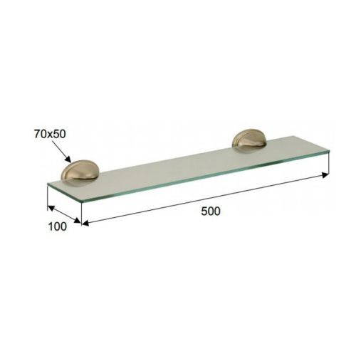 Полка в ванную комнату Daniel REVIVAL accessory REME900 br 63 - фото 2