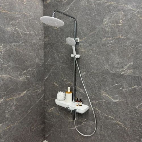 Душевая стойка Fixsen FX-9200 настенная цвет белый - фото 5