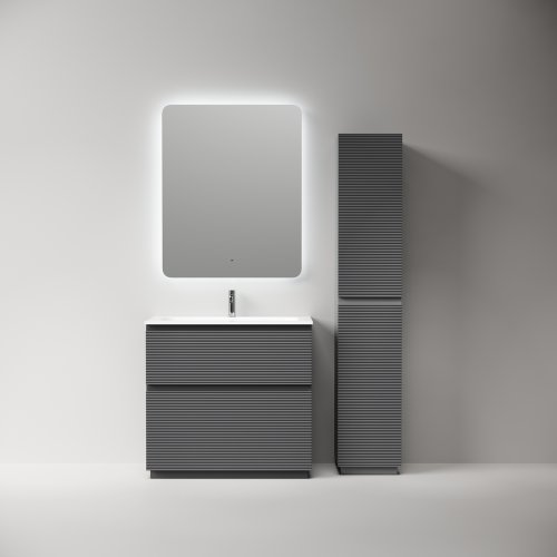 Тумба под раковину Sancos FOLK Floor FL90FGS 90х40 напольная цвет серый - фото 4