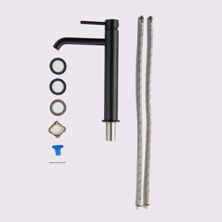 Смеситель Aquatek ЕВРОПА AQ1304MB на раковину черный