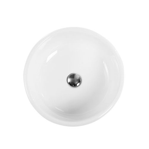 Раковина из сантехнического фаянса BelBagno BB1383 50х50 накладная цвет белый без отверстий под смеситель - фото 2