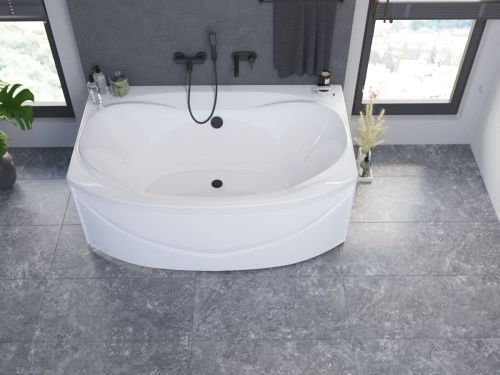 Ванна акриловая 1MarKa SIRAKUSA 01син1912 190х120 пристенная прямоугольная без каркаса - фото 5