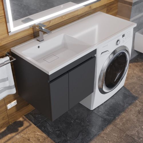 Тумба с раковиной Uperwood Magenta 51930205152 120х50 цвет черный - фото 2