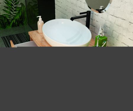 Тумба под раковину 1MarKa Grunge Loft У85842 80х50 подвесная цвет коричневый