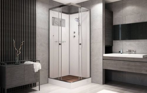 Душевая кабина AvaCan K401 100х100 квадратная без крыши ориентация универсальная - фото 2