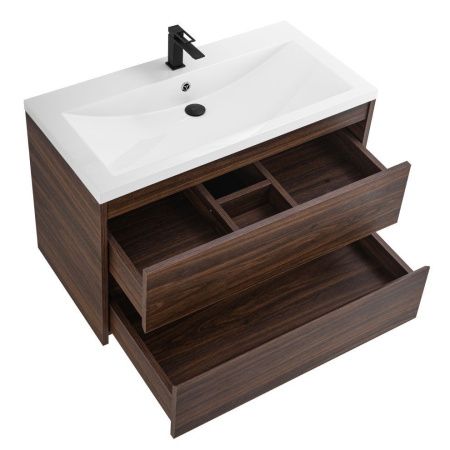 Тумба под раковину Art&Max Family-M Family-M-1000-2C-SO-BO 100х50 подвесная цвет коричневый