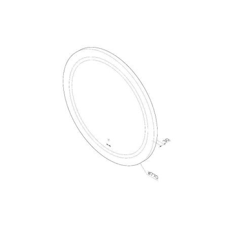 Зеркало с подсветкой Am.Pm X-Joy M85AMOX0801WG 80х80 подвесное