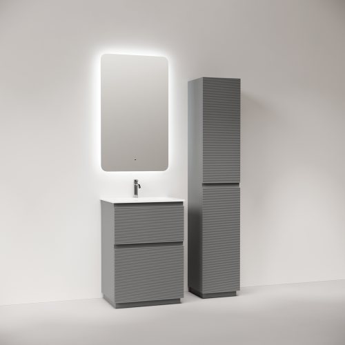 Тумба под раковину Sancos FOLK Floor FL60FES 60х40 напольная цвет серый - фото 4