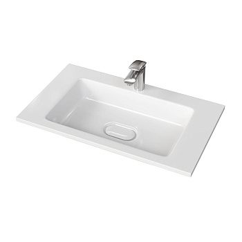 Раковина из искусственного камня Taliente 4627173210430 80х50 накладная цвет белый