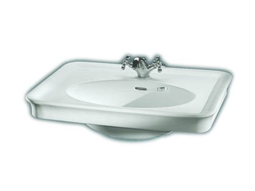 Раковина из сантехнического фаянса Hatria DOLCEVITA Y0EJ01 80х60 подвесная цвет белый