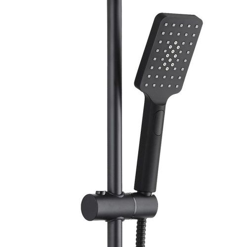 Душевая стойка Bond Cube B03-9488 настенная цвет черный с термостатом - фото 4