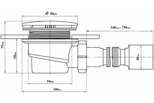 Сифон Royal Bath Sifon n/p+gofra - фото 4