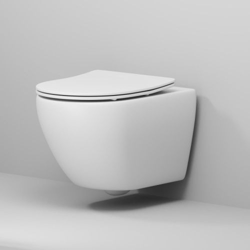 Унитаз подвесной Grossman Торнадо GR-4457MSQ белый с сиденьем микролифт безободковый смыв торнадо - фото 5