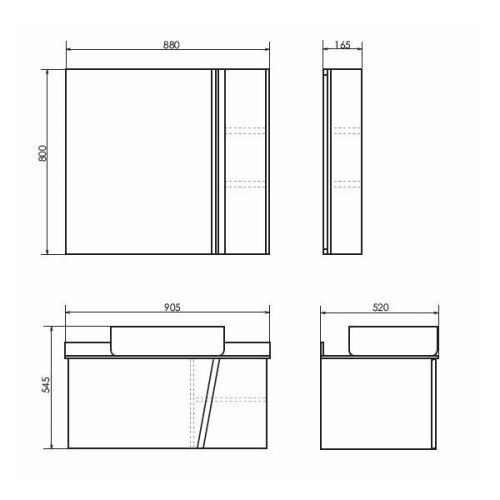 Тумба с раковиной Comforty Эдинбург 00004147997CF 90х50 подвесная цвет серый - фото 2