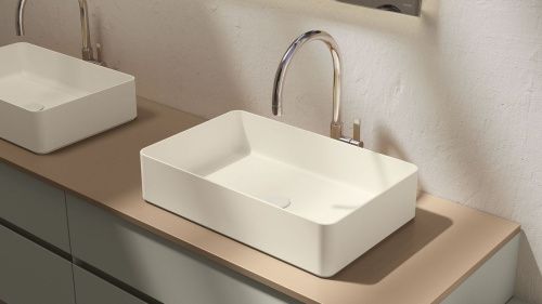 Раковина из искусственного камня Zenon Volga 4000.000.000.000.09372 60х40 накладная цвет белый - фото 3