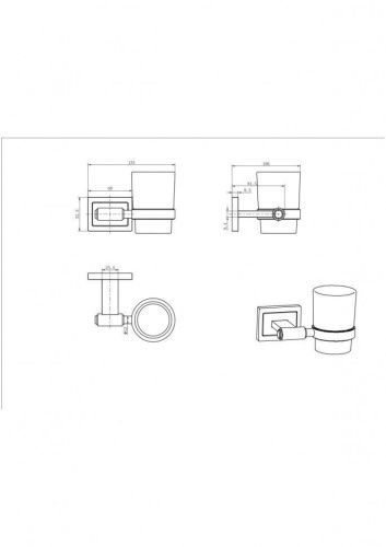 Стакан CeramaLux Gamma 12302 - фото 2