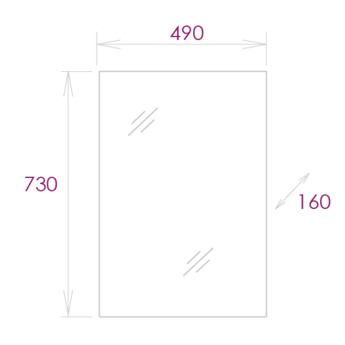 Зеркало-шкаф Onika Венеция 205014 50х70 подвесной цвет белый - фото 3